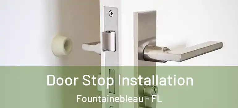  Door Stop Installation Fountainebleau - FL