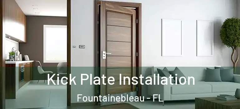  Kick Plate Installation Fountainebleau - FL