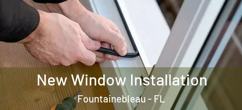  New Window Installation Fountainebleau - FL