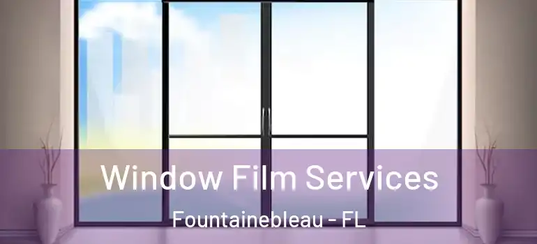 Window Film Services Fountainebleau - FL