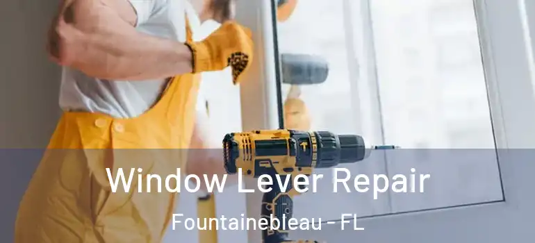  Window Lever Repair Fountainebleau - FL